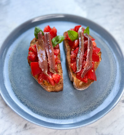 Bruschetta z anchois