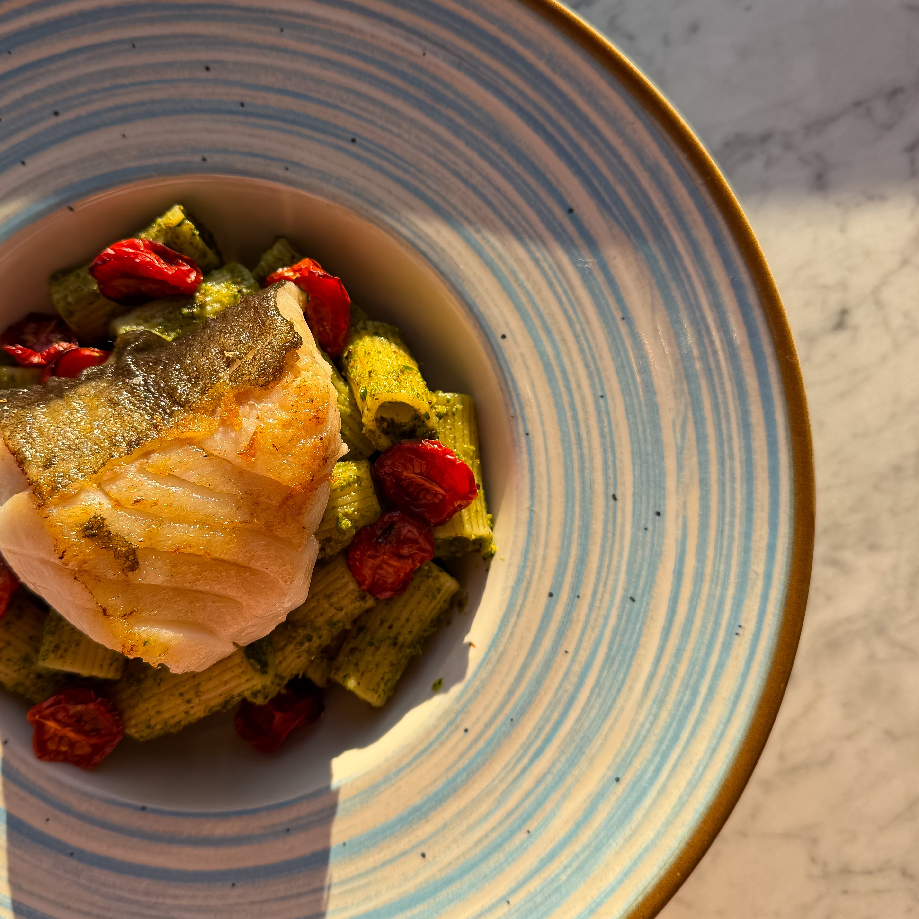 Rigatoni z dorszem SKREI