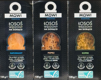 Mowi ESSENTIAL Łosoś wędzony na gorąco Mix smaków 3x125g