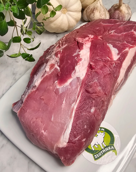 Karkówka wieprzowa bez kości ze świni Złotnickiej, cały element o wadze o 2 kg