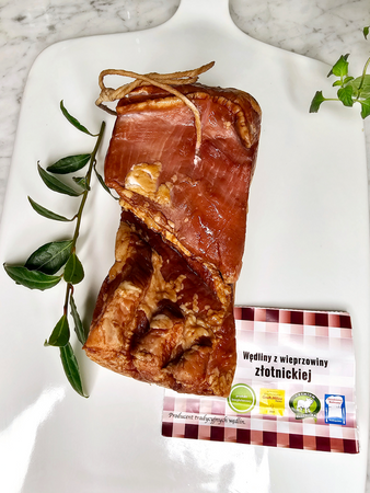 Złotnicki boczek parzony 1 szt ok 400g