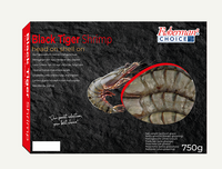 Krewetka Black Tiger HOSO 16/20 cała z głową, 80%, 10 x 800g BOX 