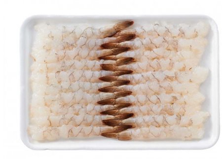 ASC Nobashi Ebi Vannamei do sushi 26/30, 20 szt. tacka 300g (13-14cm )
