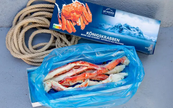 Gotowane całe nogi kraba królewskiego L 500-700 g, opk.1 kg