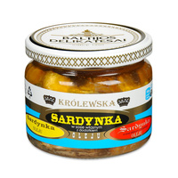 Królewska Sardynka w Sosie Własnym z Dodatkiem Oleju 280g 