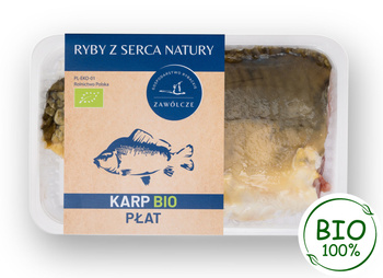 Płat z karpia BIO ok 500g -600g/ szt, tacka ok 1kg ( 2 płaty )