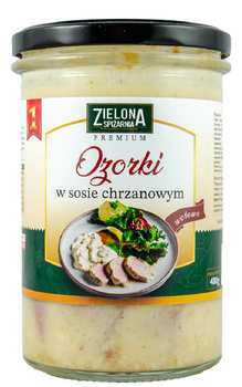 Ozorki cielęce w sosie chrzanowym 500g