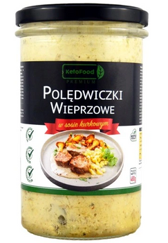 Polędwiczki wieprzowe w sosie kurkowym 480g