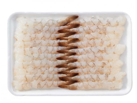ASC Nobashi Ebi Vannamei do sushi 21/25, 20 szt tacka 360g (14-15cm )