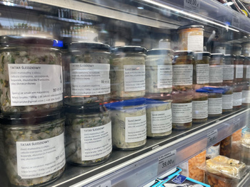 Śledź Litewski w Borowikach z Sosem Truflowym Słoik 330g