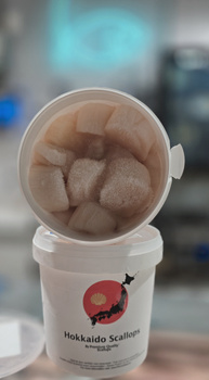 Przegrzebki morskie Hokaido MSC z Japonii, op 1kg (28-32 szt)