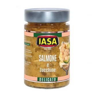 Delikatne ragù na bazie łososia i cukinii ,słoik 200g