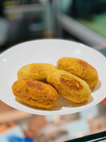 Kotlety ziemniaczane ze szpinakiem i grecką fetą