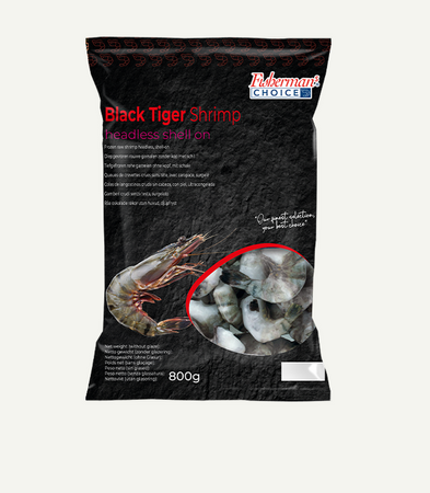 Krewetka Black Tiger 16-20 oczyszczona w pancerzu 800g