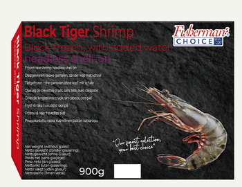 Krewetka Black Tiger HLSO 13/15, IQF 80%