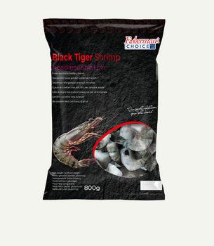 Krewetka Black Tiger 8/12 oczyszczona w pancerzu 800g