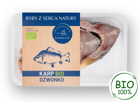 Świeże dzwonki z karpia BIO tacka ok 1kg