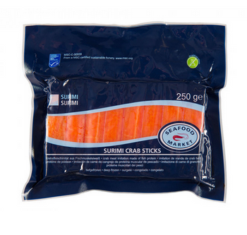 MSC Surimi Crab Sticks 77 mm op 250g ( 16 szt)