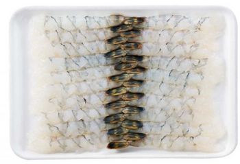 Nobashi Ebi Black Tiger do sushi 26/30, 20 szt tacka 300g (13-14cm )