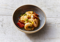  Krewetki w dressingu ziołowym -Mediterraner Garnelensalat 