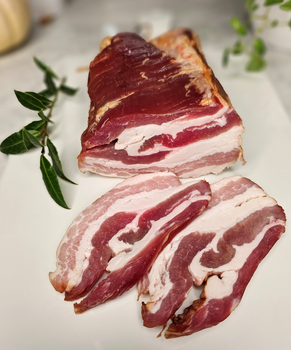 Złotnicki boczek wędzony na zimno ok 400g