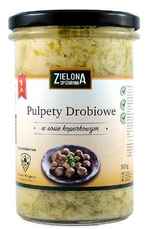 Pulpety drobiowe w sosie koperkowym 