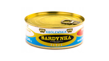 Królewska Sardynka w Sosie Własnym z Dodatkiem Oleju 240g