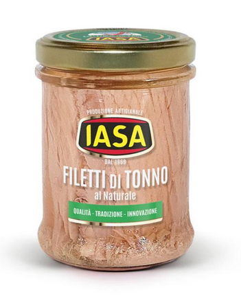 Filety z tuńczyka żółtopłetwego w zalewie naturalnej, słoik 200g