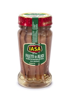 Filety z anchois w ekologicznej oliwie z oliwek extra vergine  słoik 80g