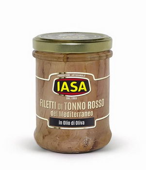  Filety z czerwonego tuńczyka śródziemnomorskiego w oliwie z oliwek, słoik 200g
