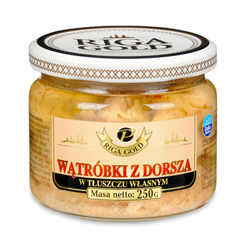 Wątróbka z Dorsza w Tłuszczu Własnym 250g 