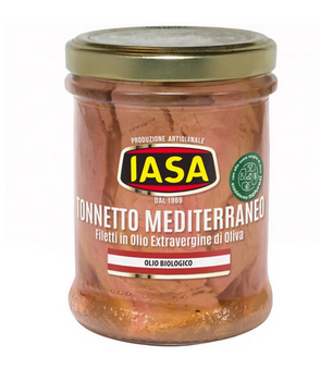 Tonnetto – mały tuńczyk śródziemnomorski w ekologicznej oliwie z oliwek extra vergine, słoik 200g