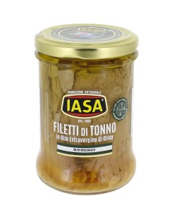 Tuńczyk żółtopłetwy w ekologicznej oliwie extra vergine BIO, słoik 300g