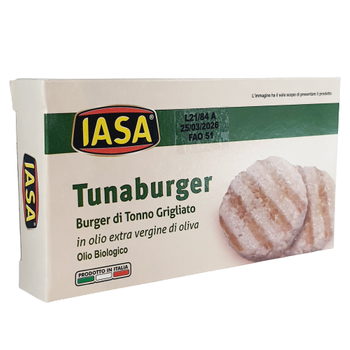 Grillowany burger z tuńczyka w oliwie z oliwek extra vergine BIO 170g