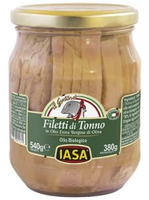 Tuńczyk żółtopłetwy w ekologicznej oliwie extra vergine , słoik 540g